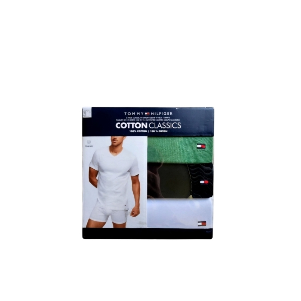 Tommy Hilfiger Medium Men's Classic Fit Short Sleeve T-shirts Cotton Classics